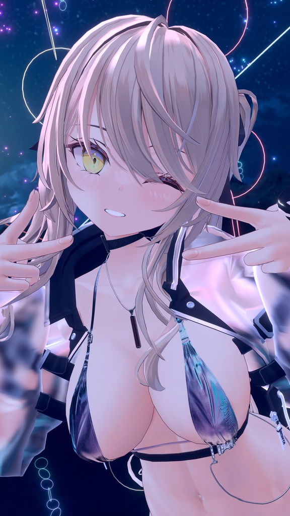 【5アバター対応】SLIT BIKINI【合法脱衣の夏】