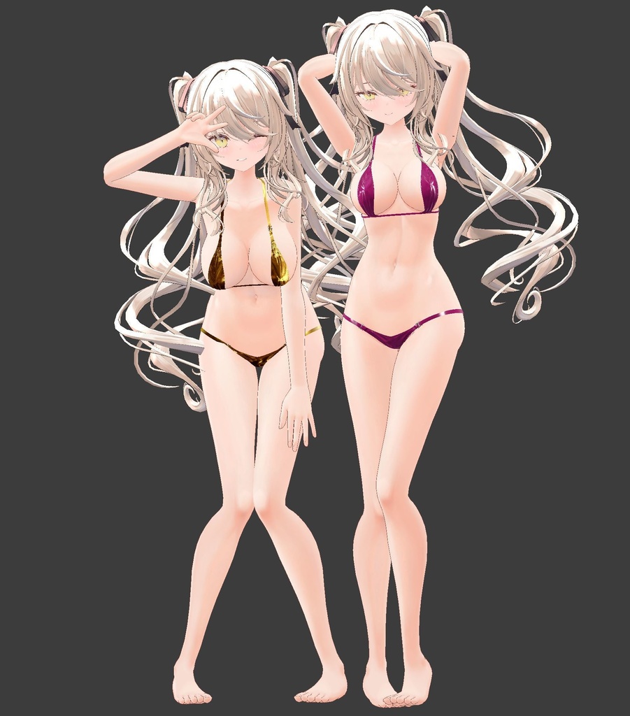 【5アバター対応】SLIT BIKINI【合法脱衣の夏】