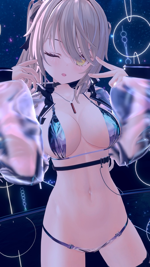 【5アバター対応】SLIT BIKINI【合法脱衣の夏】