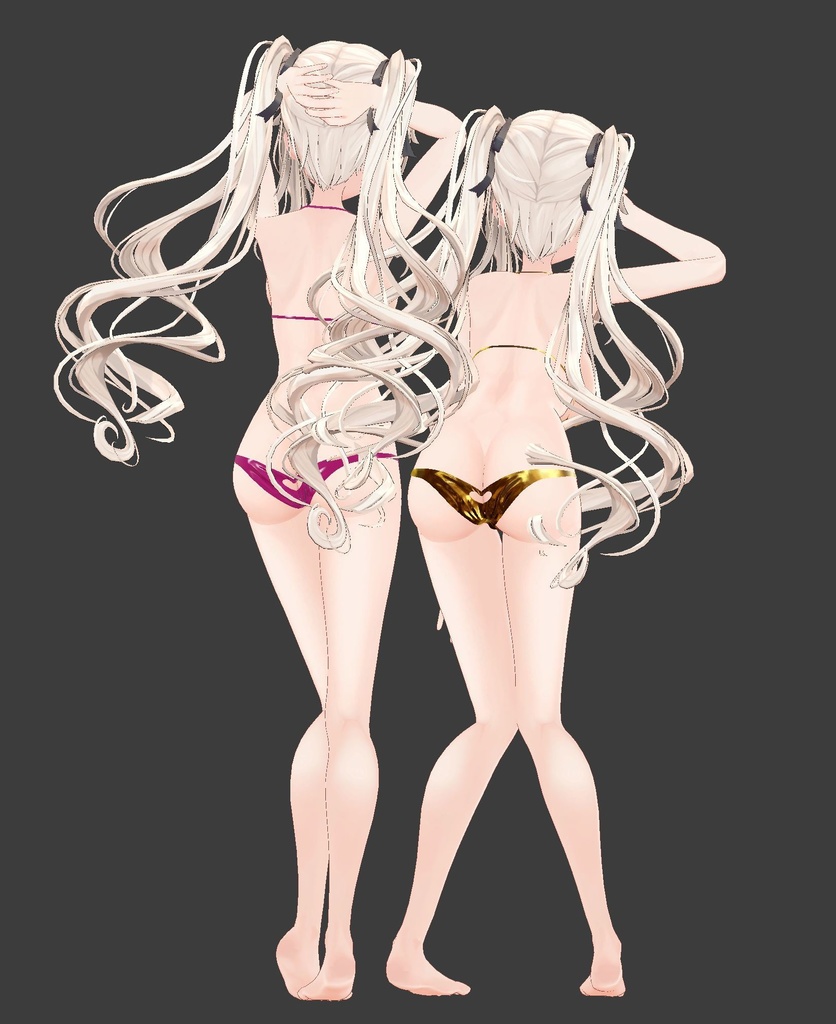 【5アバター対応】SLIT BIKINI【合法脱衣の夏】