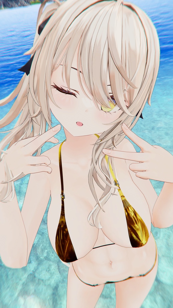 【5アバター対応】SLIT BIKINI【合法脱衣の夏】