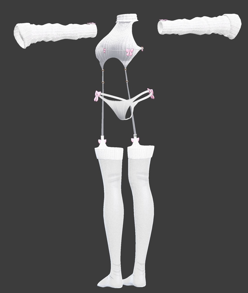 【複数アバター対応】流行りのセーター【胸最大値!】