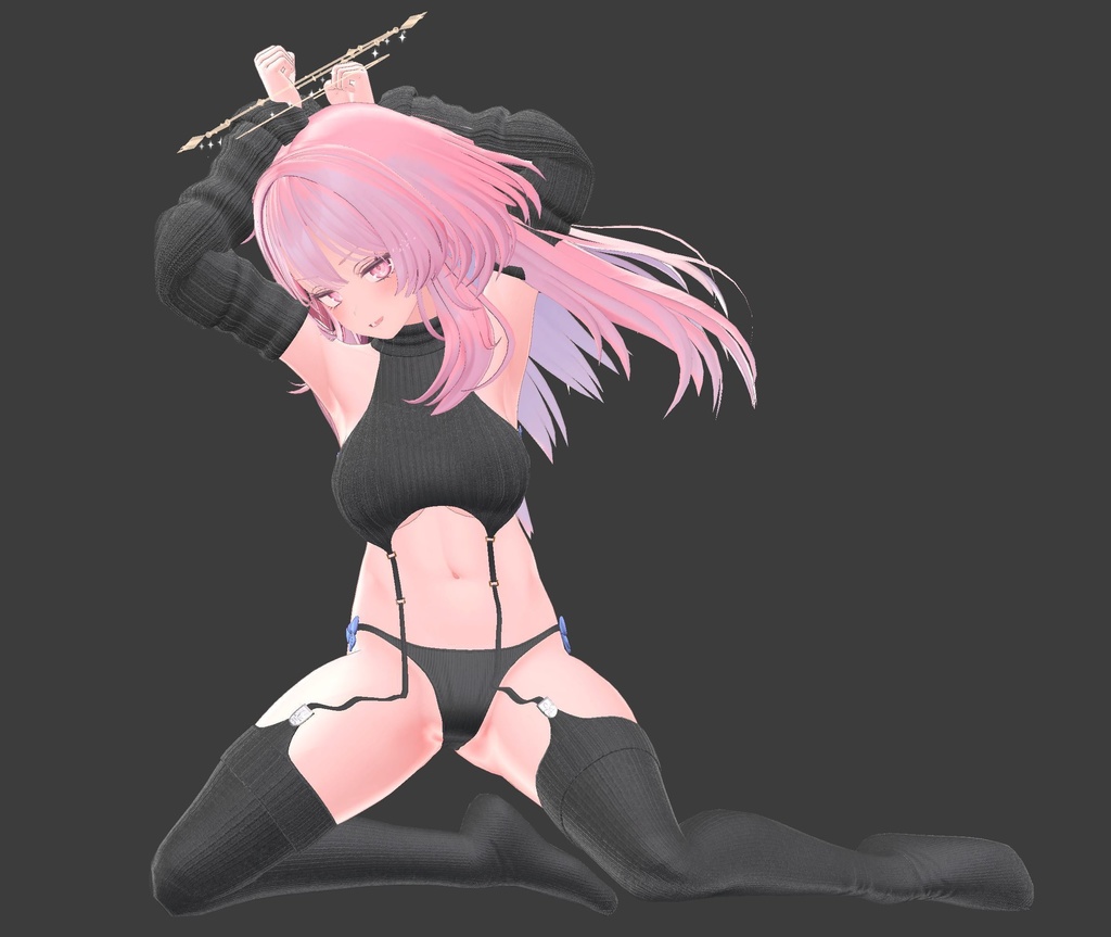 【複数アバター対応】流行りのセーター【胸最大値!】