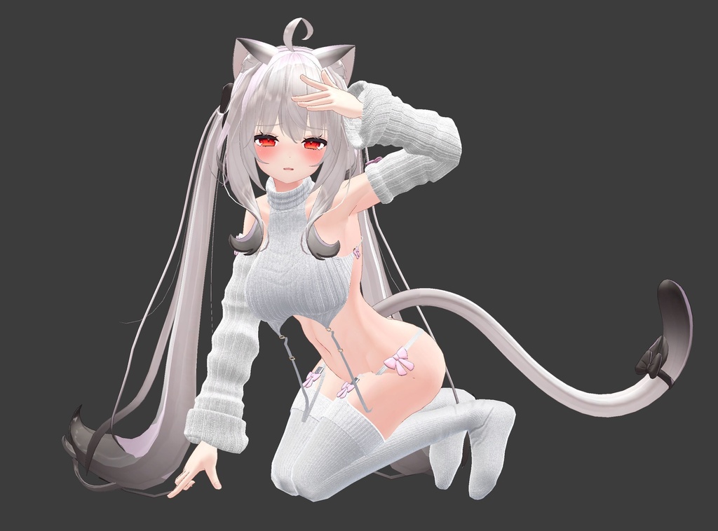 【複数アバター対応】流行りのセーター【胸最大値!】