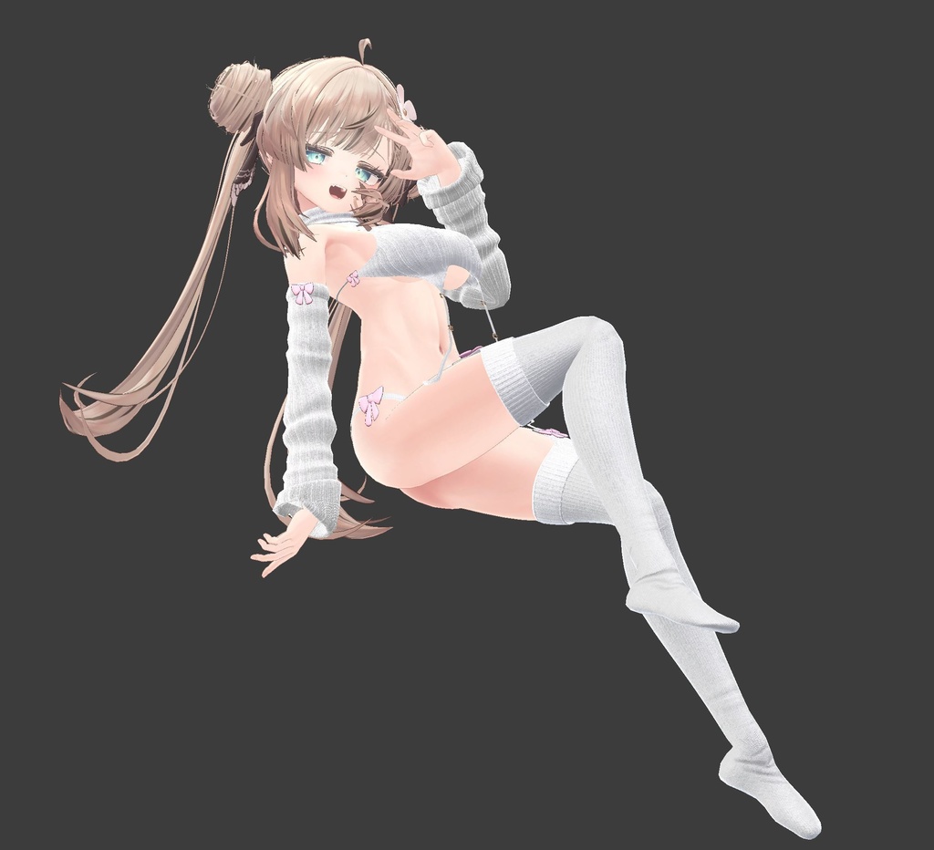 【複数アバター対応】流行りのセーター【胸最大値!】