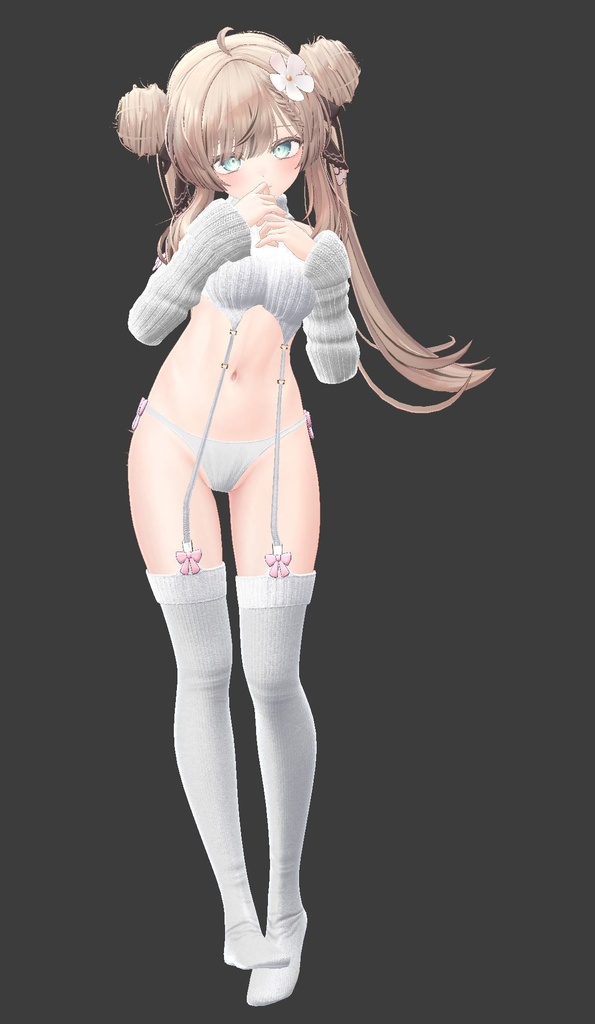 【複数アバター対応】流行りのセーター【胸最大値!】