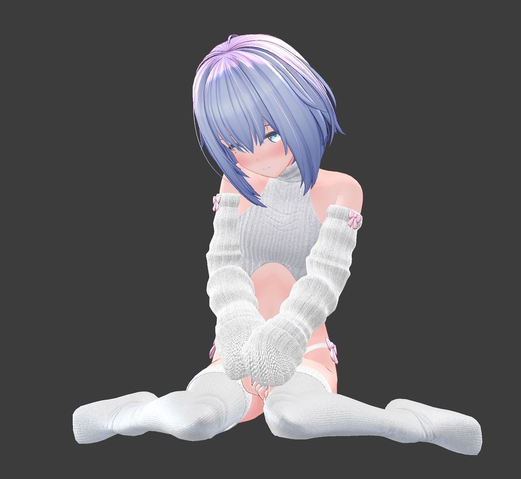 【複数アバター対応】流行りのセーター【胸最大値!】