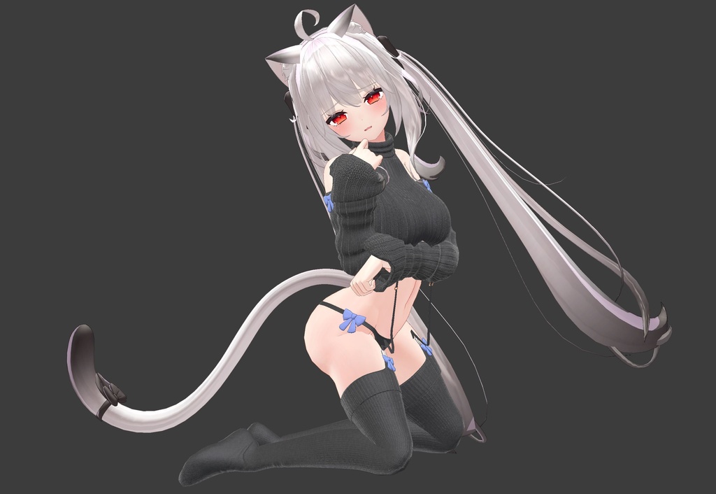 【複数アバター対応】流行りのセーター【胸最大値!】