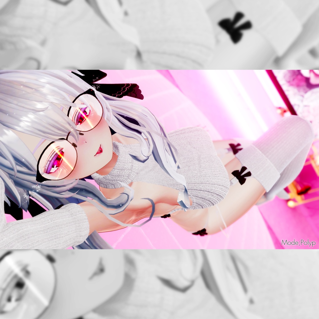 【複数アバター対応】流行りのセーター【胸最大値!】