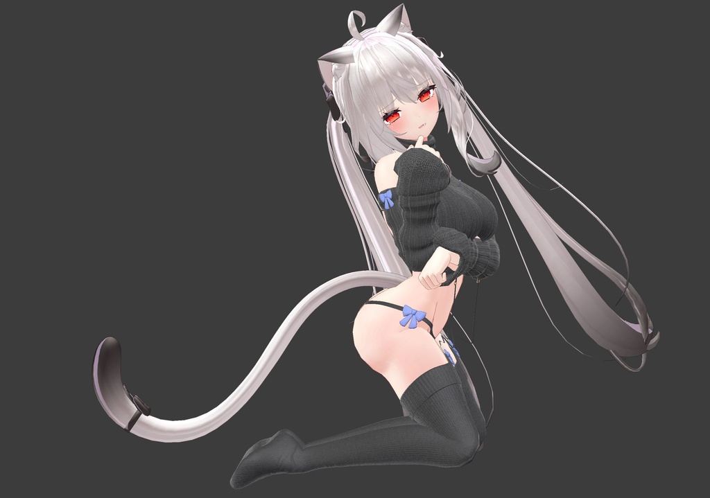 【複数アバター対応】流行りのセーター【胸最大値!】