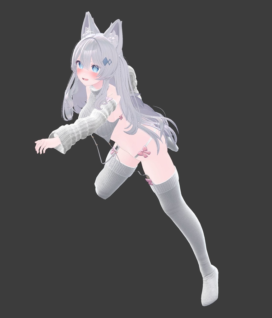 【複数アバター対応】流行りのセーター【胸最大値!】