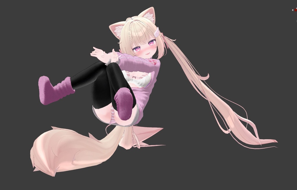 【息抜き製作】無防備ガール【複数アバター対応】