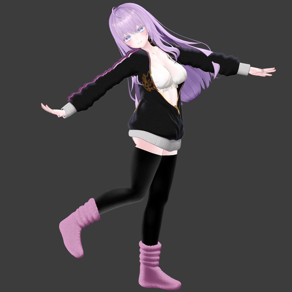 【息抜き製作】無防備ガール【複数アバター対応】