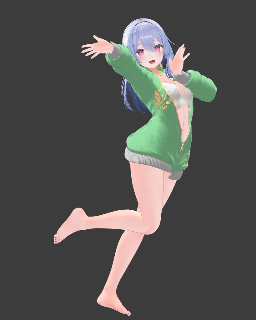 【息抜き製作】無防備ガール【複数アバター対応】