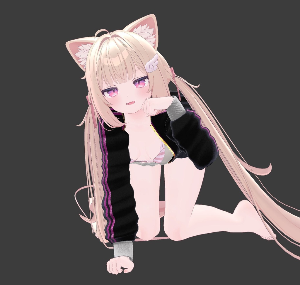 【息抜き製作】無防備ガール【複数アバター対応】