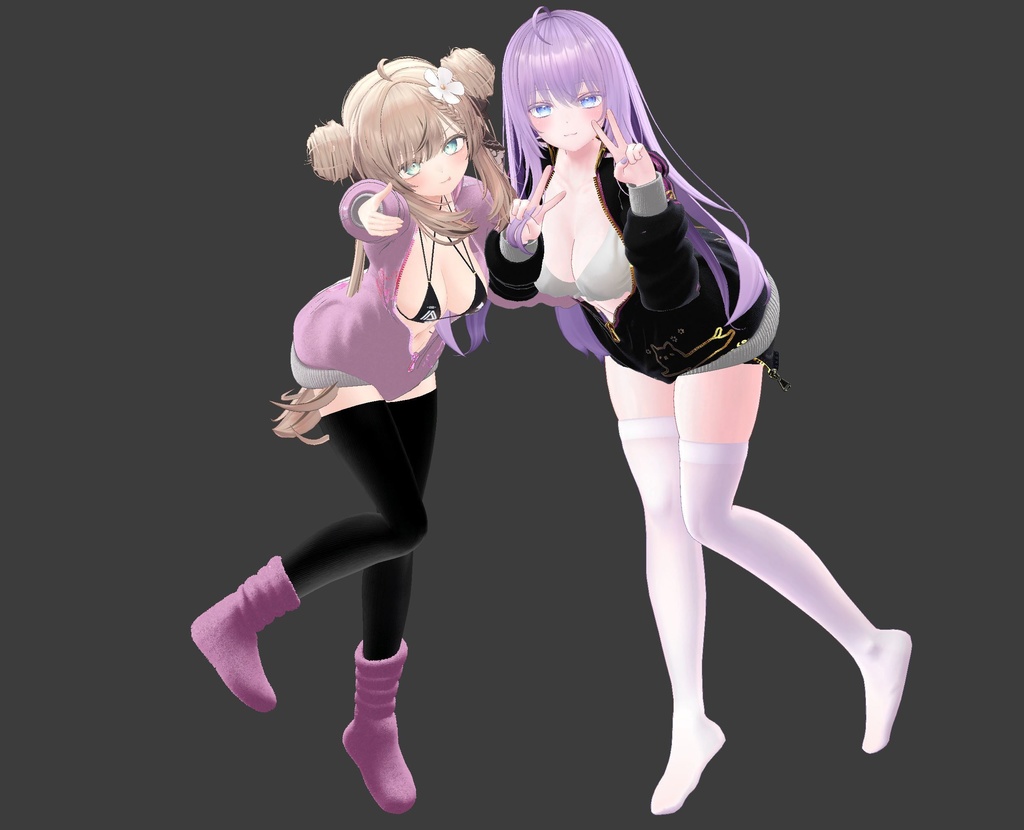 【息抜き製作】無防備ガール【複数アバター対応】