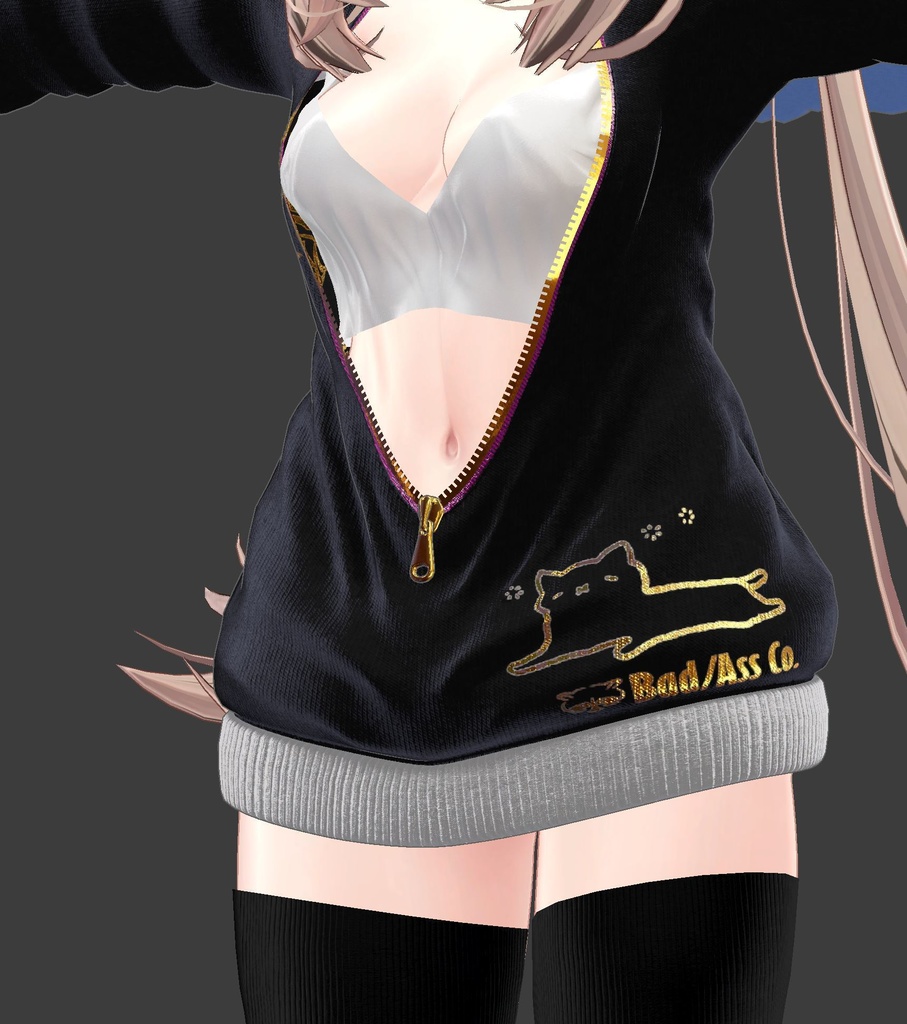 【息抜き製作】無防備ガール【複数アバター対応】