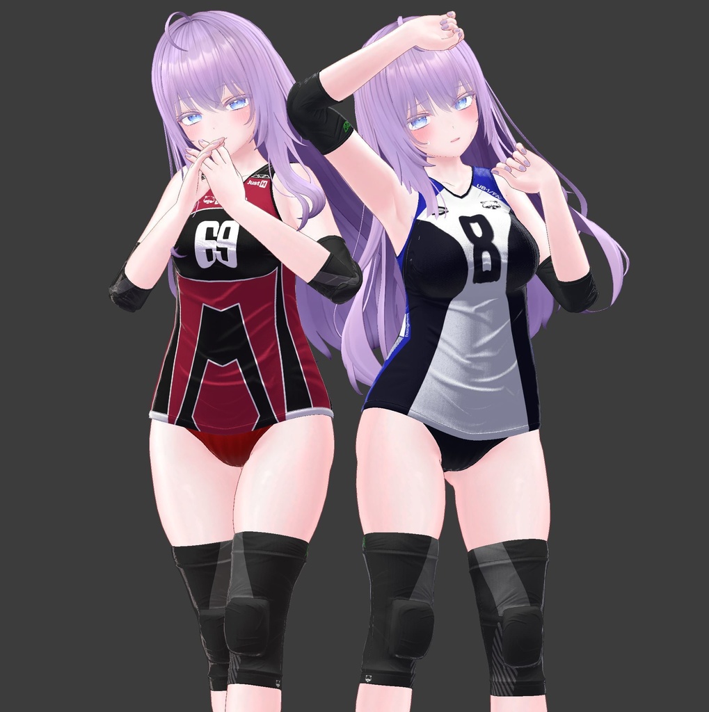 【9アバター対応】Jobare🏐女子バレーボール風ユニフォーム【健全】