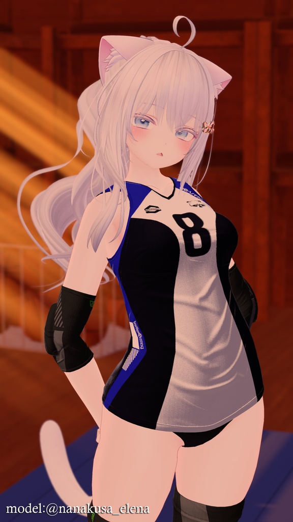 【9アバター対応】Jobare🏐女子バレーボール風ユニフォーム【健全】