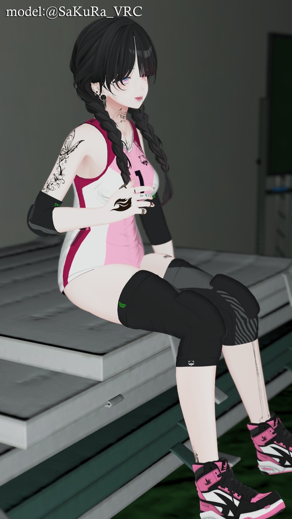 【9アバター対応】Jobare🏐女子バレーボール風ユニフォーム【健全】