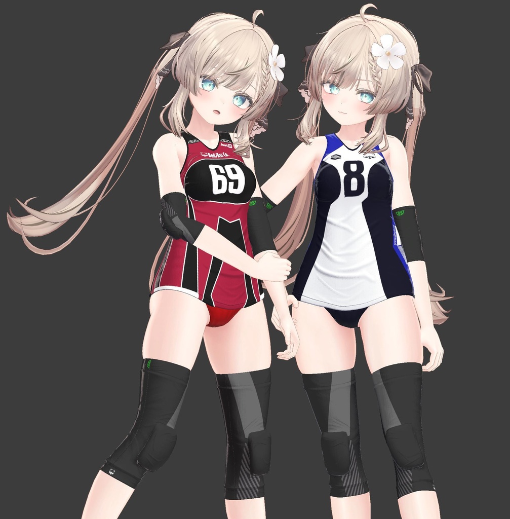 【9アバター対応】Jobare🏐女子バレーボール風ユニフォーム【健全】