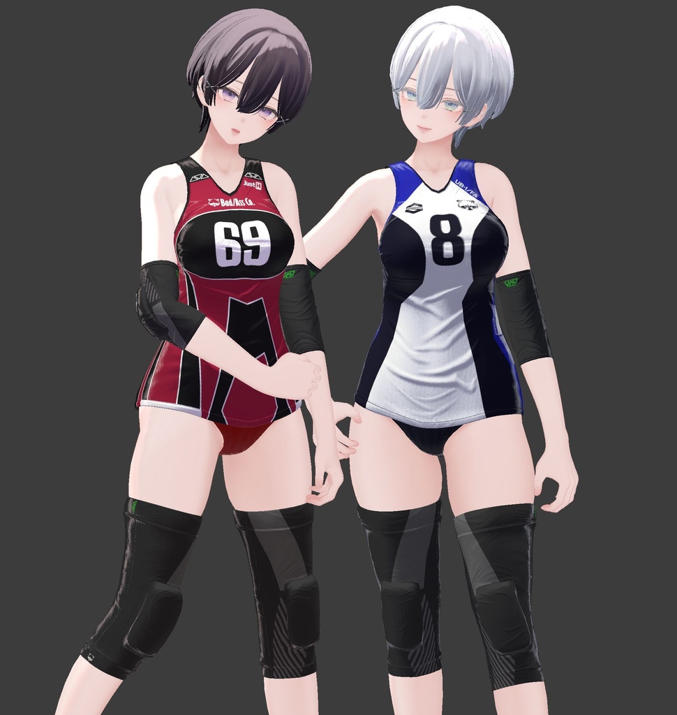 【9アバター対応】Jobare🏐女子バレーボール風ユニフォーム【健全】