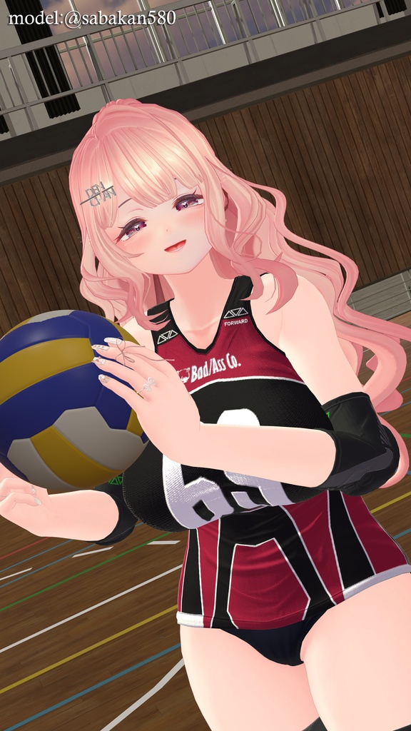 【9アバター対応】Jobare🏐女子バレーボール風ユニフォーム【健全】