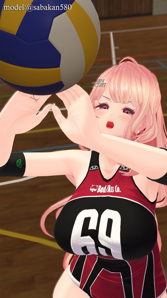 【9アバター対応】Jobare🏐女子バレーボール風ユニフォーム【健全】