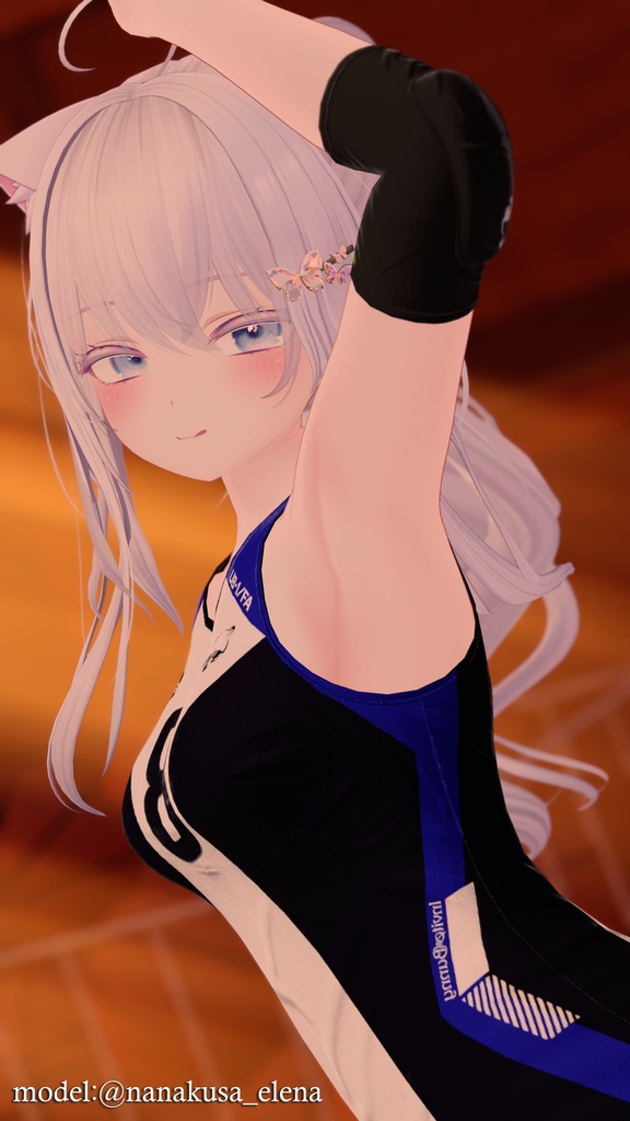 【9アバター対応】Jobare🏐女子バレーボール風ユニフォーム【健全】