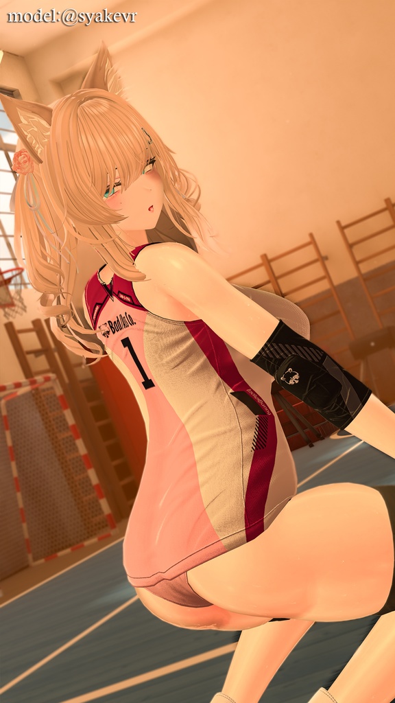 【9アバター対応】Jobare🏐女子バレーボール風ユニフォーム【健全】