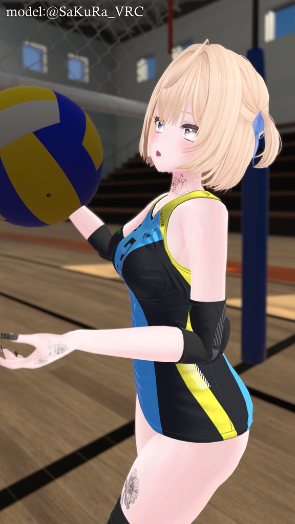 【9アバター対応】Jobare🏐女子バレーボール風ユニフォーム【健全】