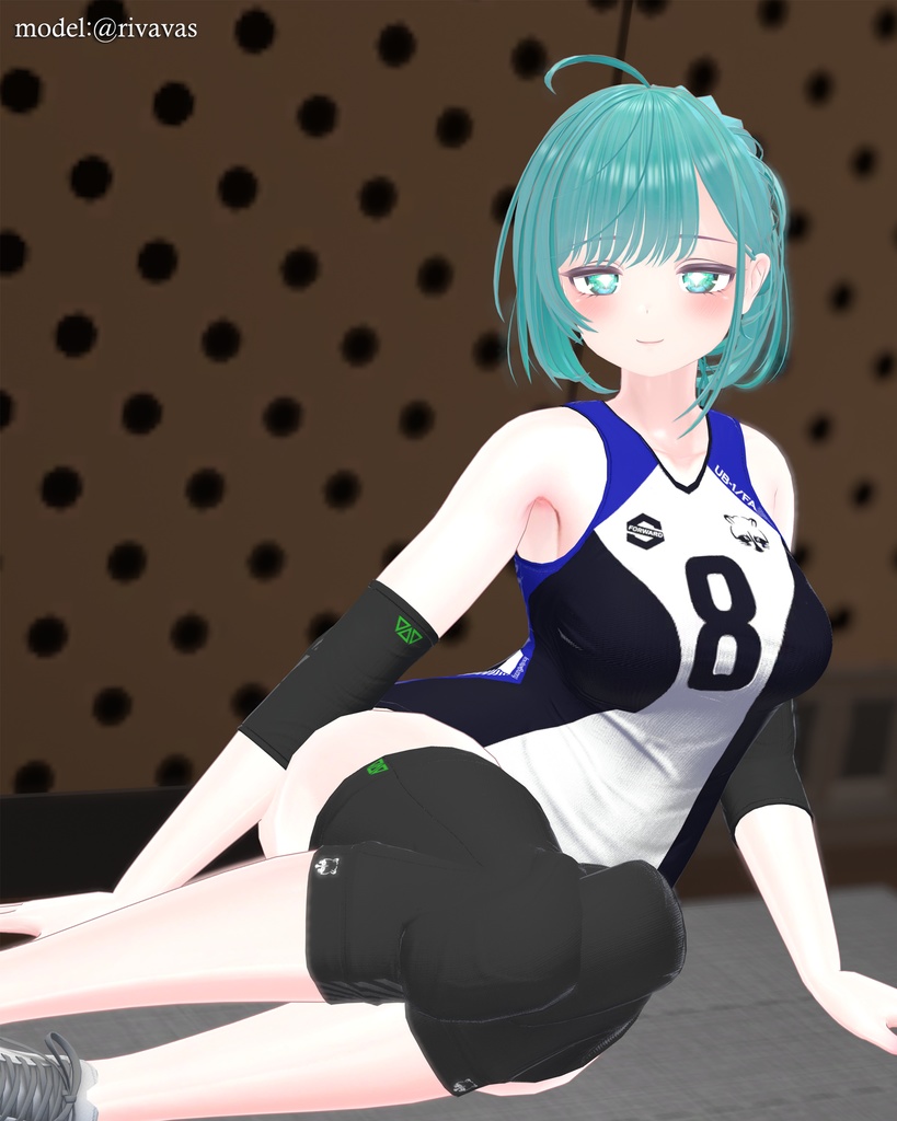 【9アバター対応】Jobare🏐女子バレーボール風ユニフォーム【健全】