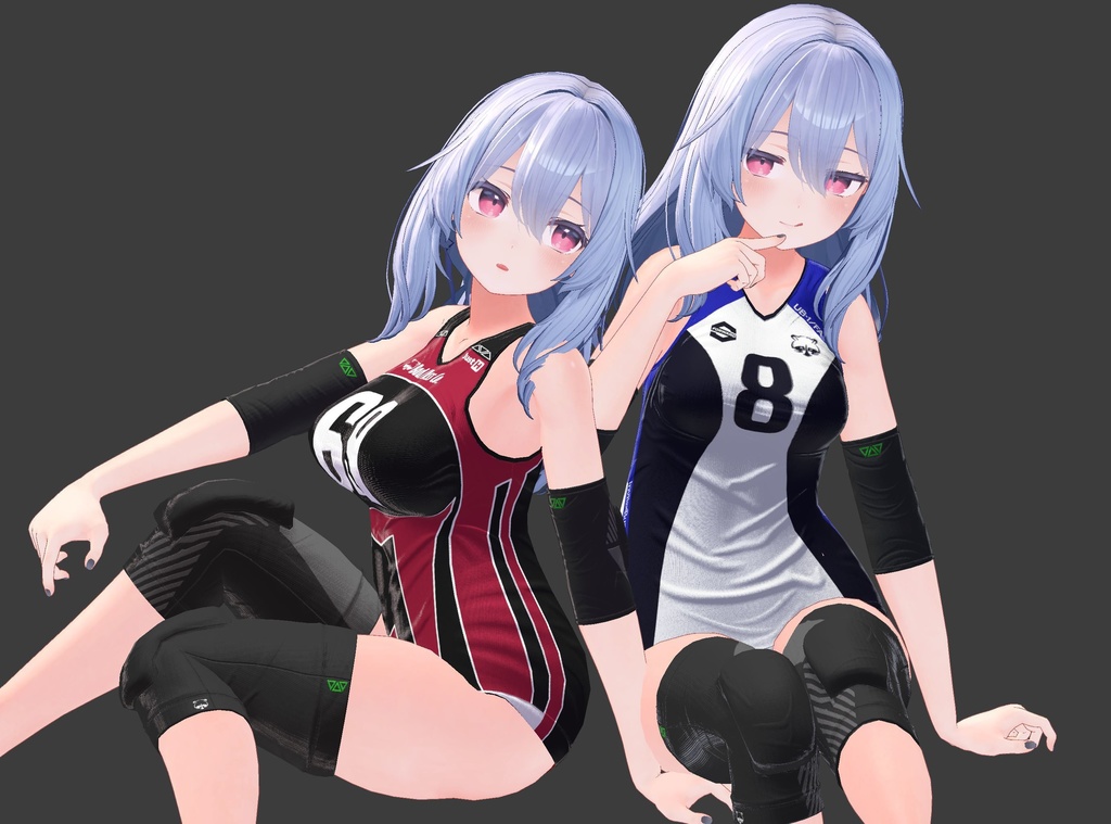 【9アバター対応】Jobare🏐女子バレーボール風ユニフォーム【健全】