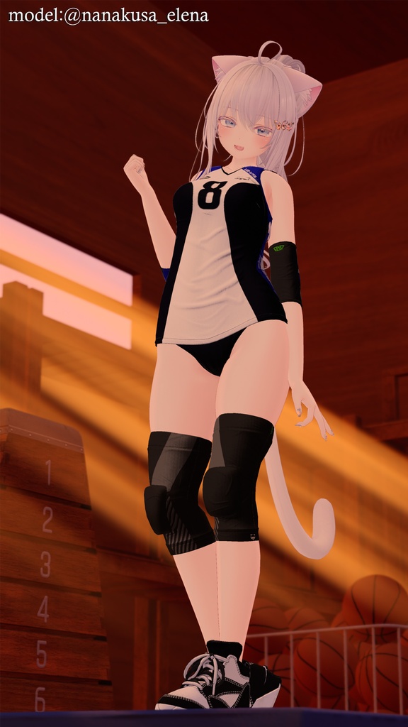 【9アバター対応】Jobare🏐女子バレーボール風ユニフォーム【健全】