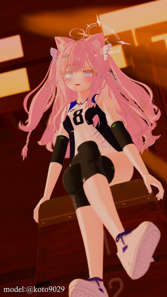 【9アバター対応】Jobare🏐女子バレーボール風ユニフォーム【健全】