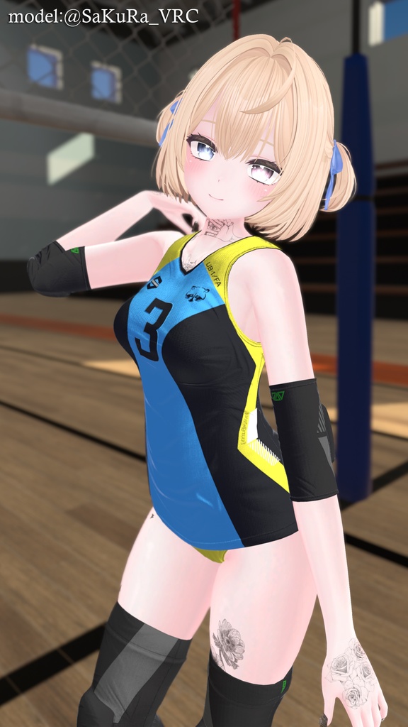 【9アバター対応】Jobare🏐女子バレーボール風ユニフォーム【健全】