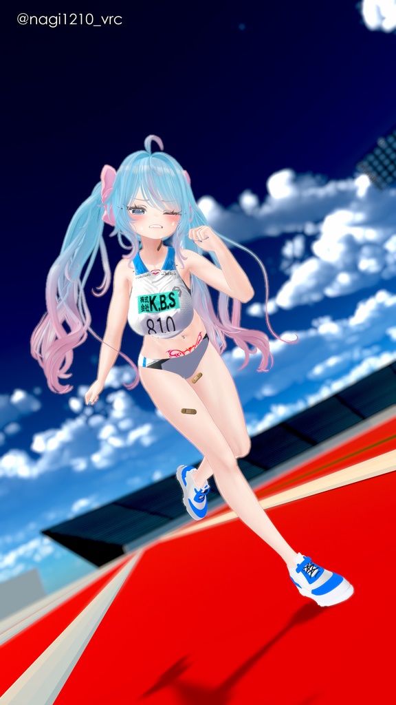 【10アバター対応】🏃Rikusepa👟陸上競技風ユニフォーム【健全】