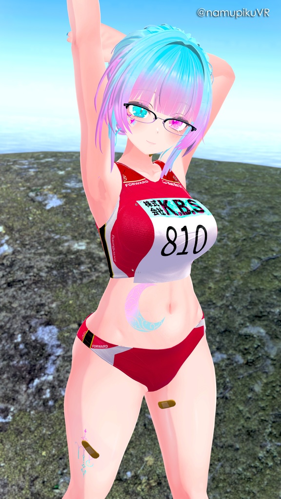 【10アバター対応】🏃Rikusepa👟陸上競技風ユニフォーム【健全】