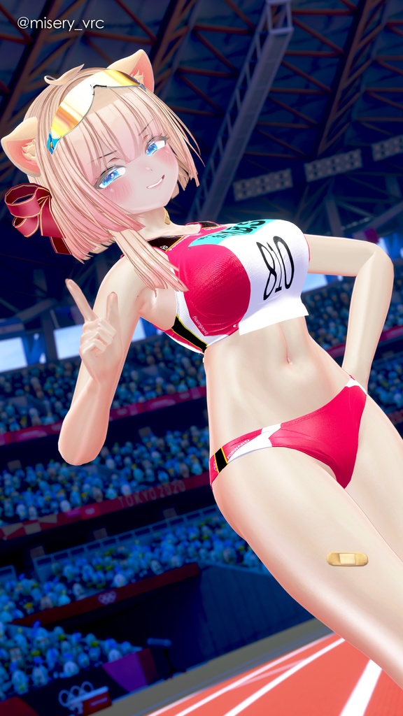 【10アバター対応】🏃Rikusepa👟陸上競技風ユニフォーム【健全】