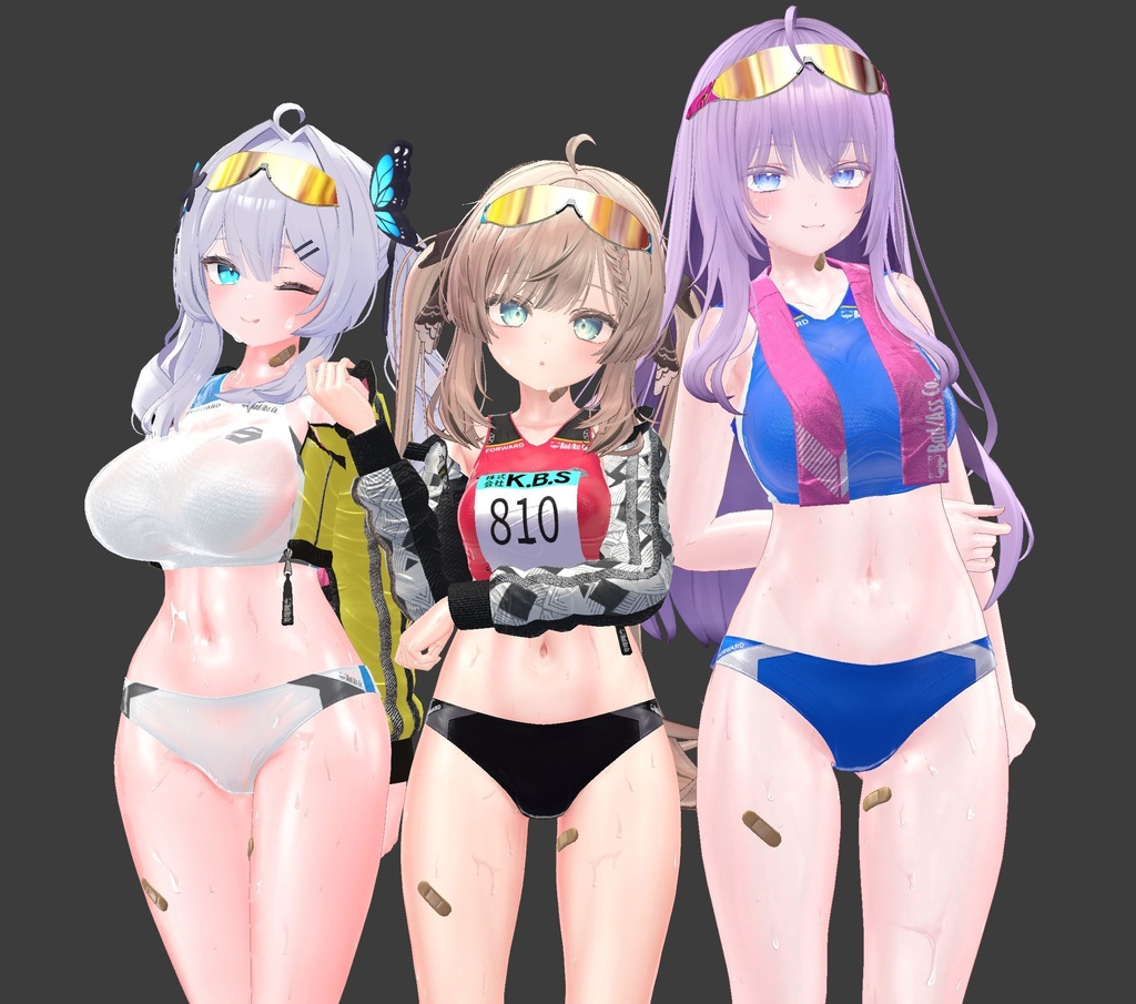 【10アバター対応】🏃Rikusepa👟陸上競技風ユニフォーム【健全】