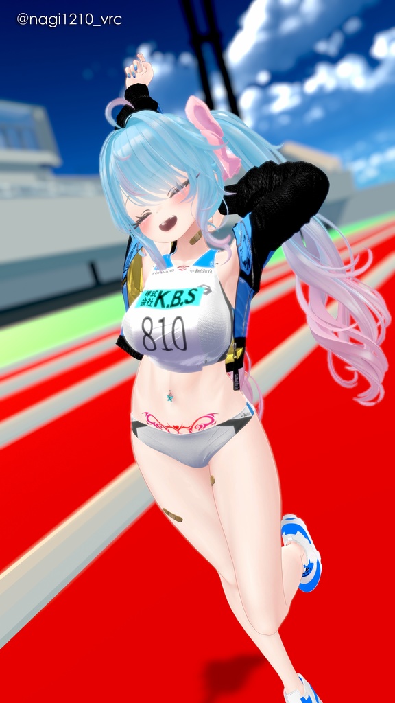 【10アバター対応】🏃Rikusepa👟陸上競技風ユニフォーム【健全】