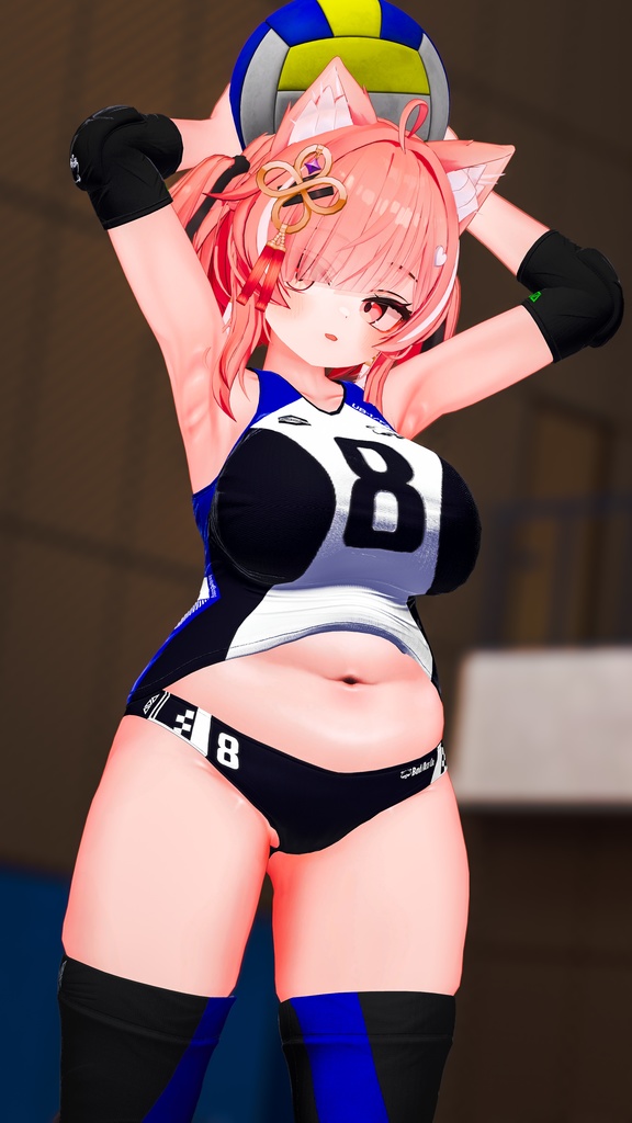 【複数アバター対応】Jobare🏐女子バレーボール風ユニフォーム -転校生Edition-【健全】