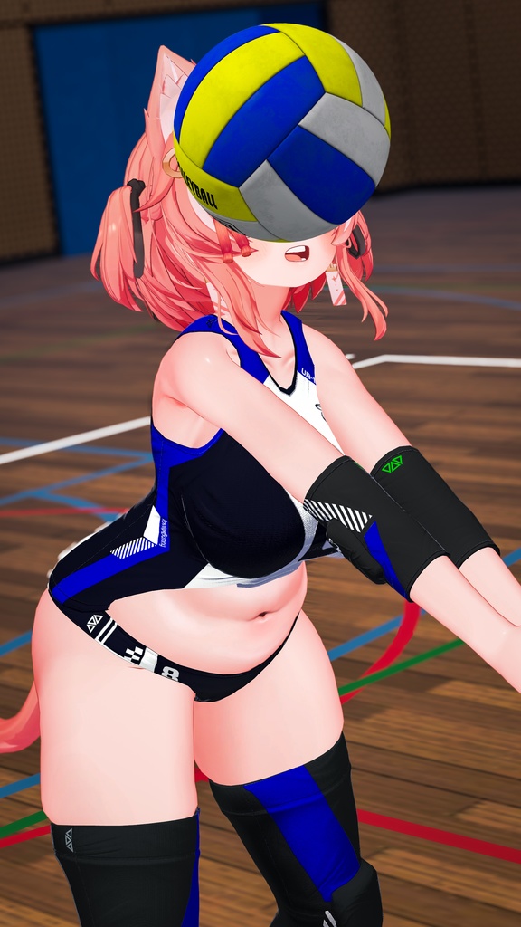 【複数アバター対応】Jobare🏐女子バレーボール風ユニフォーム -転校生Edition-【健全】