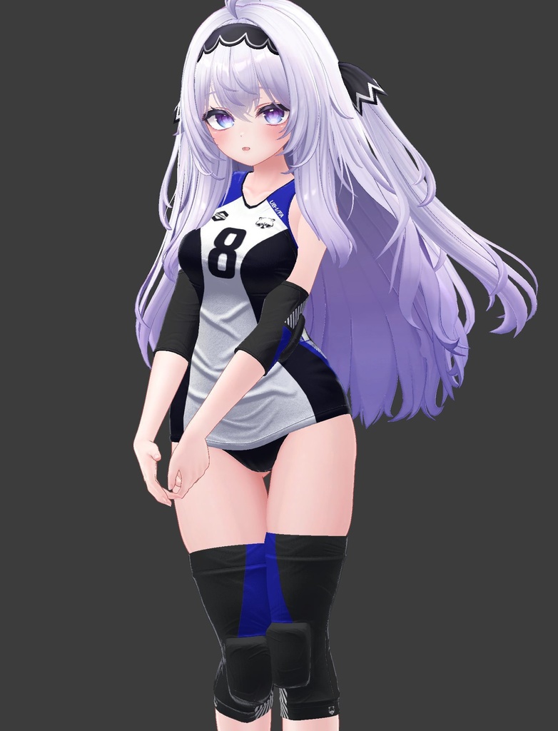【複数アバター対応】Jobare🏐女子バレーボール風ユニフォーム -転校生Edition-【健全】