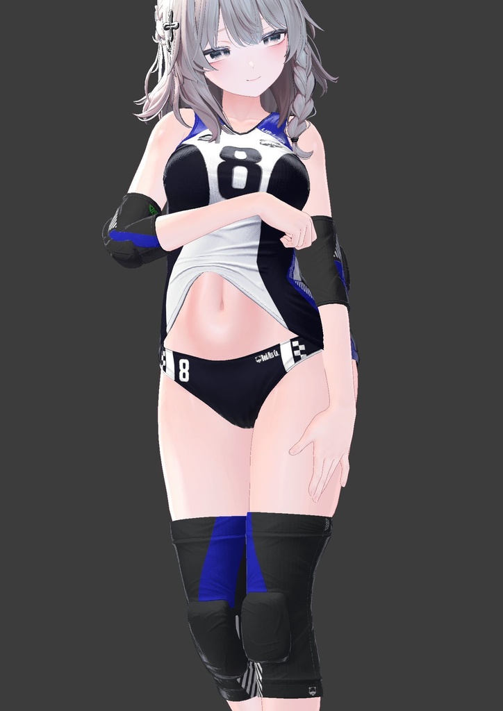 【複数アバター対応】Jobare🏐女子バレーボール風ユニフォーム -転校生Edition-【健全】