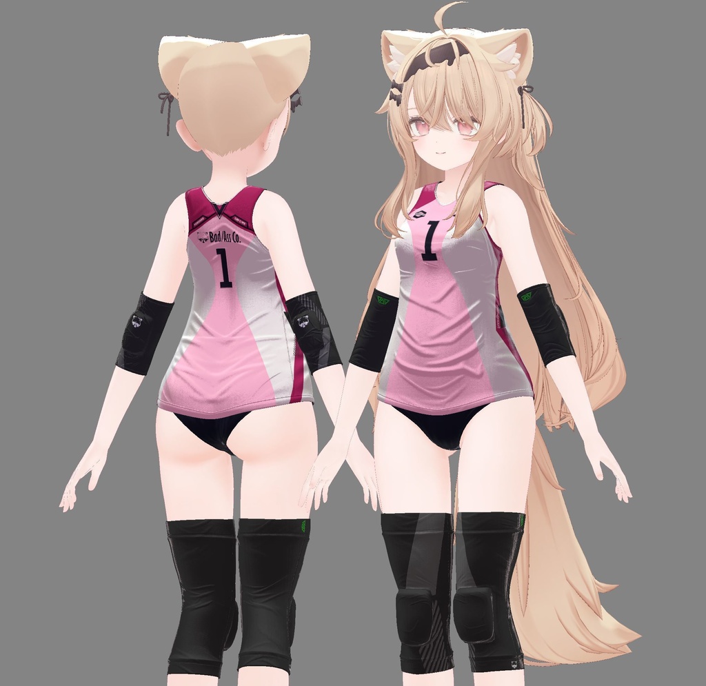 【複数アバター対応】Jobare🏐女子バレーボール風ユニフォーム -転校生Edition-【健全】