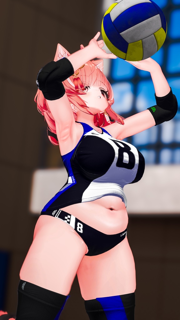 【複数アバター対応】Jobare🏐女子バレーボール風ユニフォーム -転校生Edition-【健全】