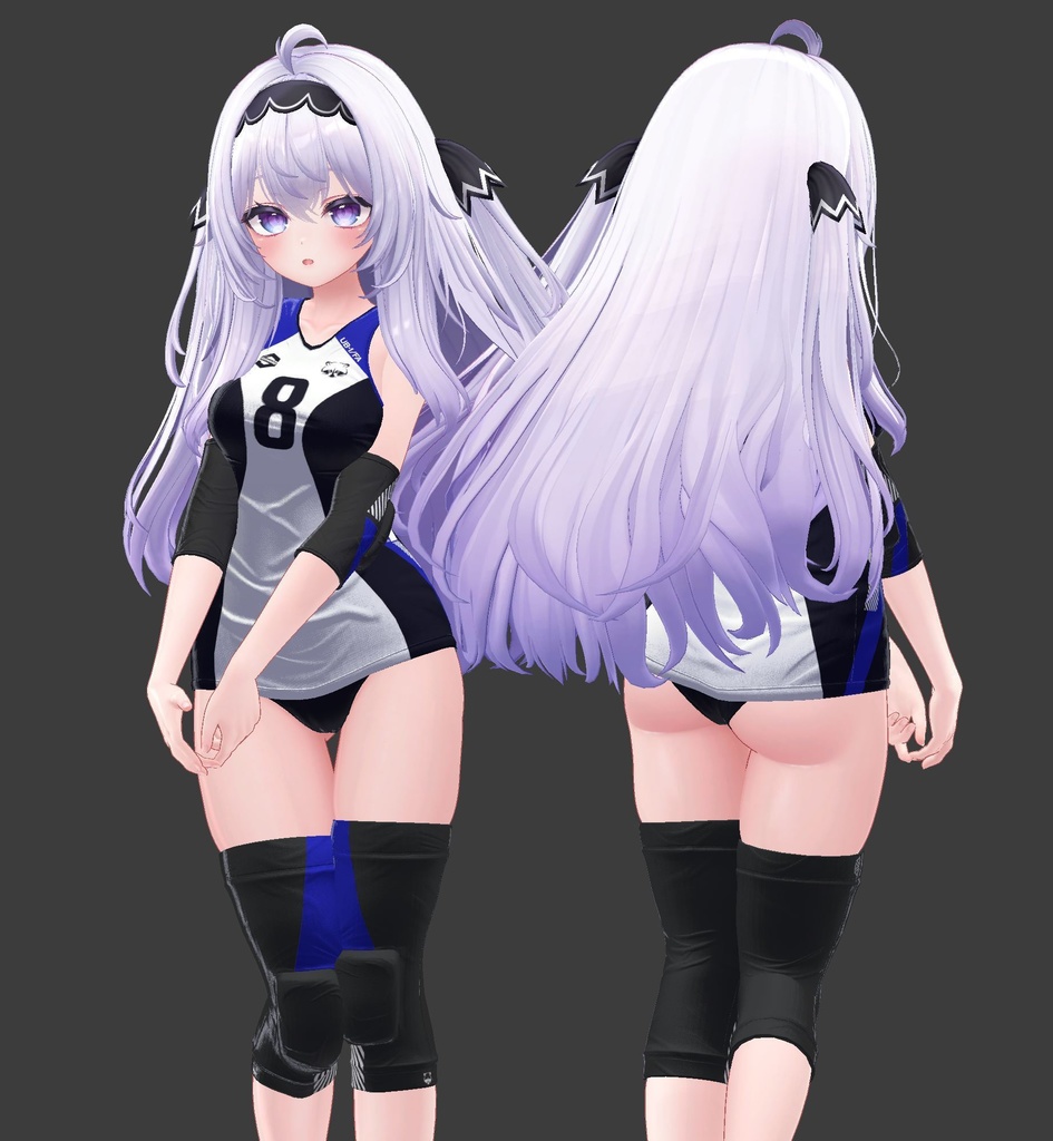 【複数アバター対応】Jobare🏐女子バレーボール風ユニフォーム -転校生Edition-【健全】