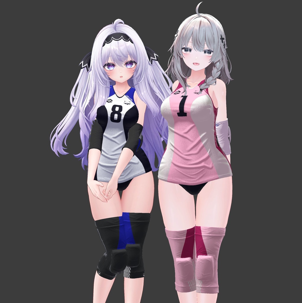 【複数アバター対応】Jobare🏐女子バレーボール風ユニフォーム -転校生Edition-【健全】