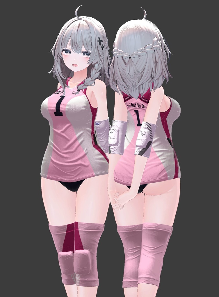 【複数アバター対応】Jobare🏐女子バレーボール風ユニフォーム -転校生Edition-【健全】